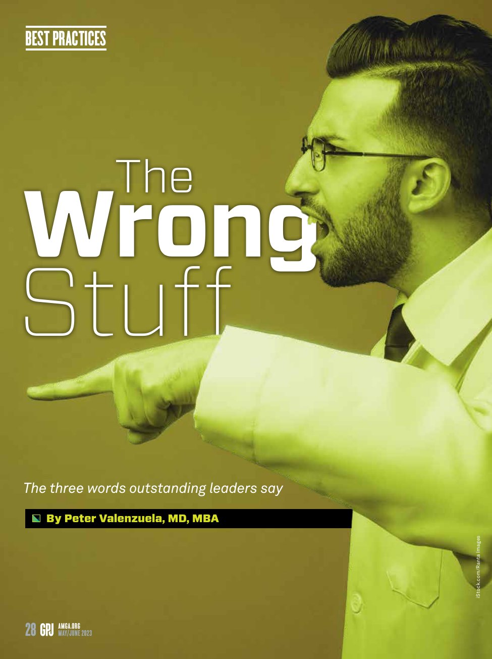 First page of The Wrong Stuff